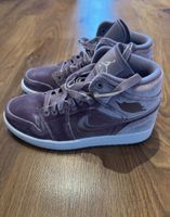 Air Jordan 1 Mid Samt Turnschuhe lila Grösse 38