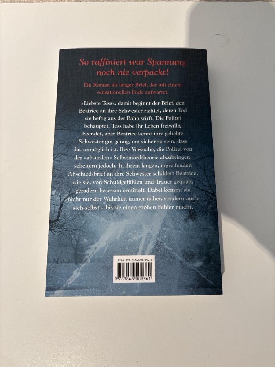 Libri: Rosamund Lupton - Liebste Tess, neuwertig – Nuovo (secondo la descrizione) da Adliswil venduto da ninotschka7 2