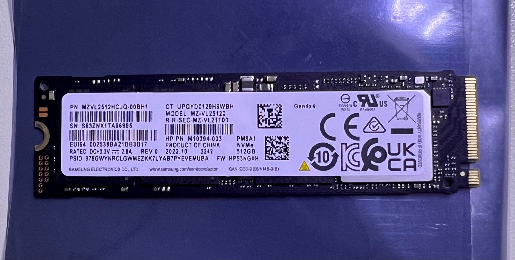 Samsung Harddisks: Samsung SSD M.2 512GB – Gebraucht aus Horgen von Lady_Wendy