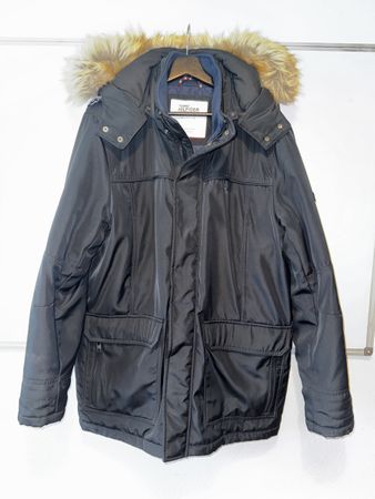 Tommy Hilfiger Winterjacke Parka XL schwarz mit Kapuze