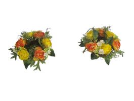 Kunststoff Blumenkranz Set