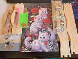 DIAMOND PAINTING TABLETT KATZEN