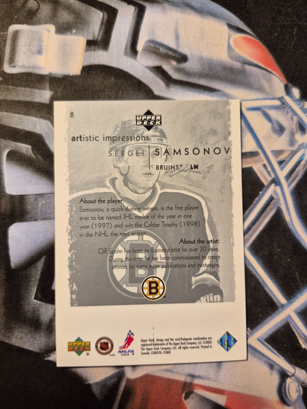 NHL Carte collezionabili: NHL Sergei Samsonov Boston Bruins – Usato da Treiten venduto da Sauber73 1