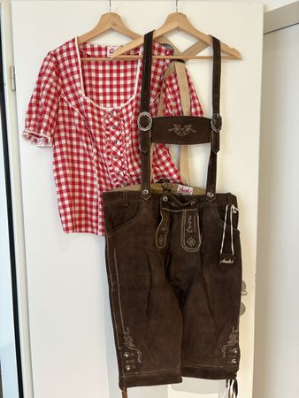 Spieth&Wensky Dirndl Bluse Gr.48 & Lederhose Fuchs 44! (59)
