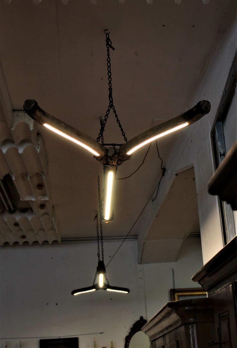 Lampade: Vintagelampe aus alter Deichsel. – Nuovo (secondo la descrizione) da Trun venduto da artantic 3