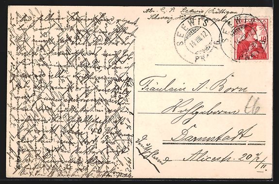 Cartoline postali: AK Seewis, Ortsansicht mit Scesaplana – Usato da Berlin venduto da bartko-reher 1