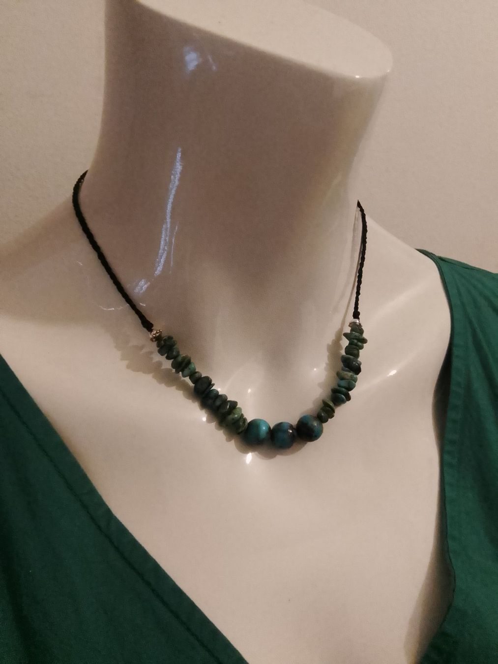 Catenine: handgemachte Makramee Kette mit Türkis – Nuovo (secondo la descrizione) da Pfäffikon ZH venduto da Emporos_42