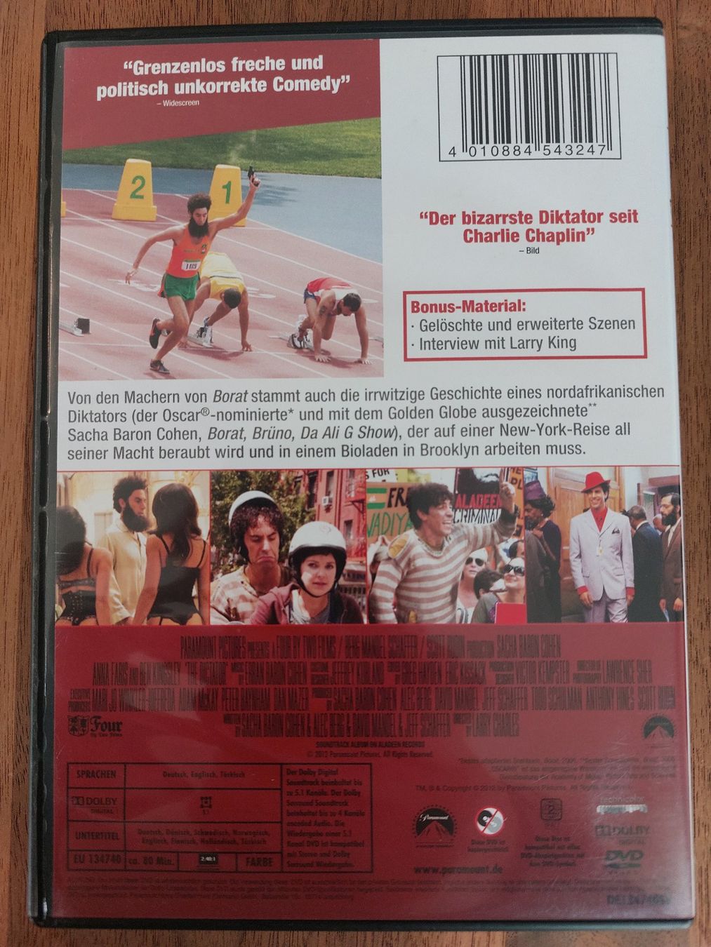 Tutti i DVDs: DVD - Der Diktator mit Sacha Baron Cohen – Usato da Rheinfelden venduto da FilmAuktion 1