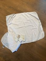 2 Baby-Kapuzenbadetücher + Elefanten Waschtuch