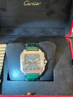 CARTIER Santos GM Grün WSSA0062 Box & Papiere *6130