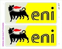 Eni Agip Aufkleber Sticker 2er Set (Art. 677)