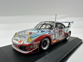 Porsche 911 GT2 1:43 24h Le Mans 1997, limitiert, MINICHAMPS