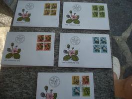 PJ 1973 FDC Serie und 4er AB NUR 75 RP‪