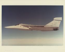 Pressefoto Grumman EF-111A Raven USAF auf Kodak Fotopapier