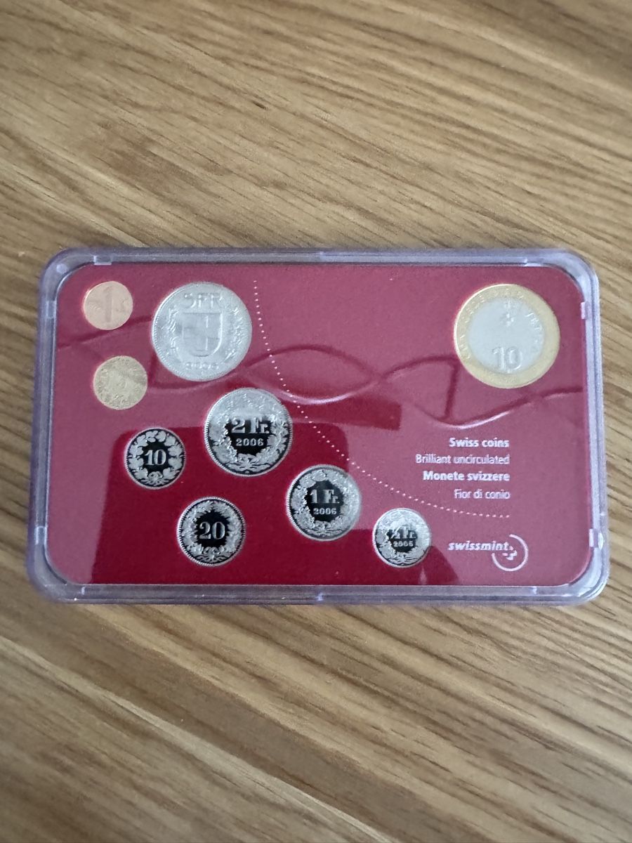 Alle Münzen: Schweizer Münzsatz 2006 Stempelglanz uncirculated OVP – Neu und originalverpackt aus Basel von triniswiss68 3