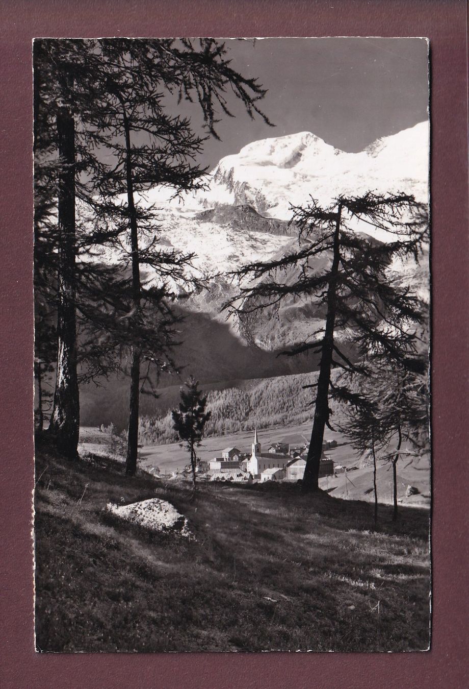 Cartoline postali: SAAS-FEE - Alphubel - 1957 – Usato da Pully venduto da nicecards