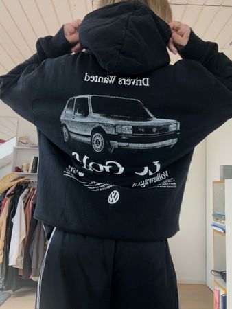 Pull&Bear Hoodie Volkswagen Golf schwarz Grösse L