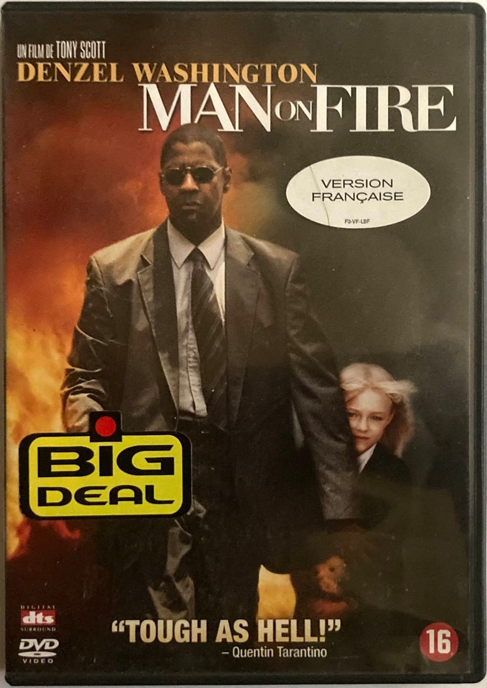 Tutti i DVDs: DENZEL WASHINGTON - MAN ON FIRE – Usato da Poliez-Pittet venduto da Newtown-Records