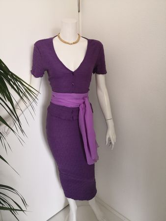 🤩MANGO 2-TEILER: ROCK & BLUSE VIOLET NEU