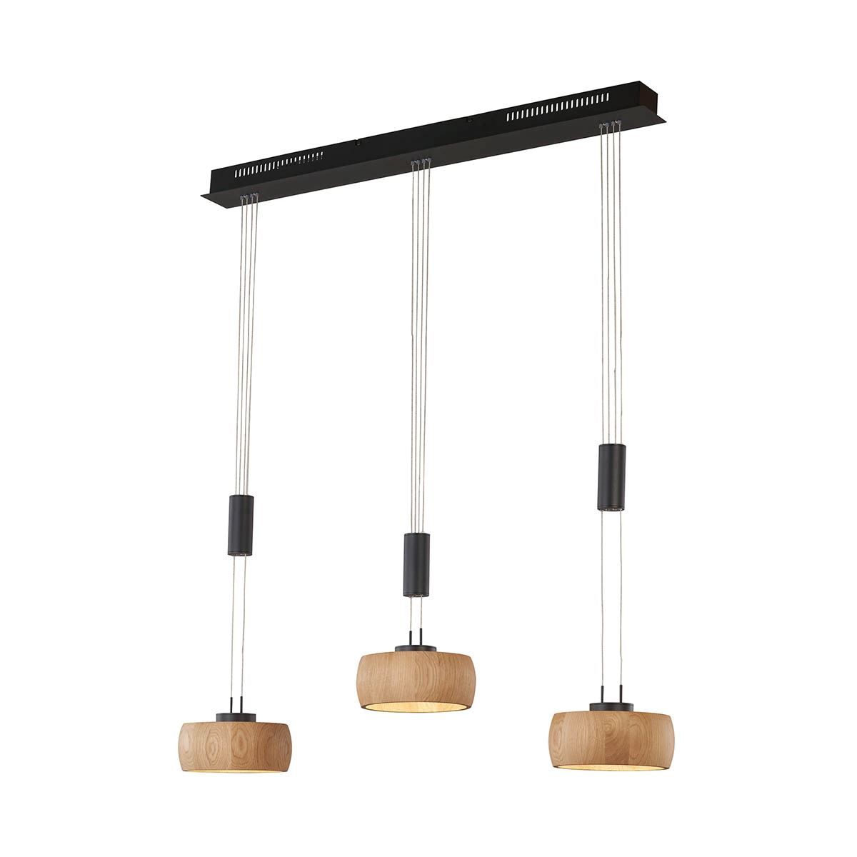 Lampadari & plafoniere: LED Pendelleuchte, Eiche, Holz, 3 Spots – Nuovo (secondo la descrizione) da Kreuzlingen venduto da Smart-Light 2