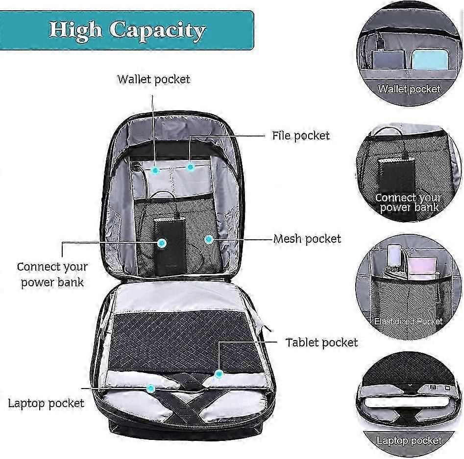 Zaini: CRELANDER LED Rucksack Model BG-03-BL-43-BK – Nuovo e nell'imballaggio originale da Dübendorf venduto da jpk10 7