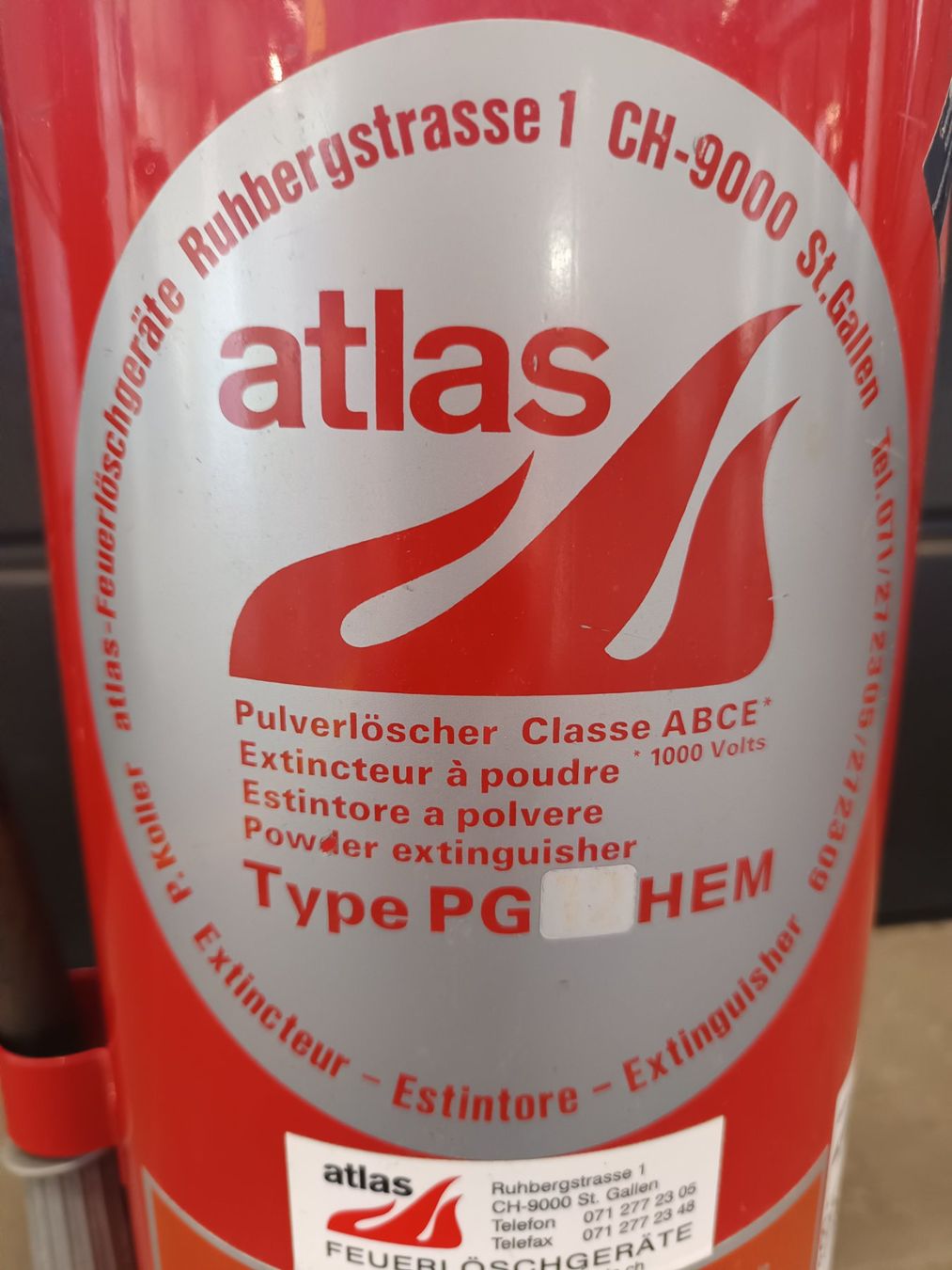 Estintori: Pulverlöscher – Nuovo e nell'imballaggio originale da Rüthi (Rheintal) venduto da Balty 2