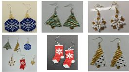 handgemachte Weihnachtsohrringe/handmade Christmas earrings