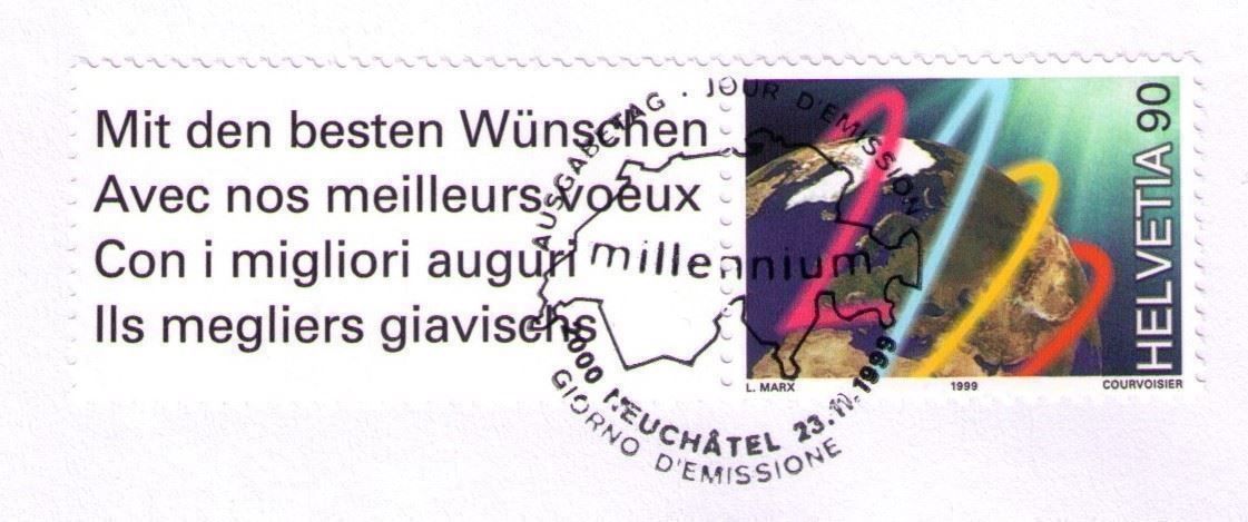 Tutti i francobolli: 1999_985_MILLENIUM_FDC GETRENNT__SELTENE VERSION !!! – Usato da Marthalen venduto da Ch_quality 2