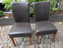 2 Esszimmerstühle Leder