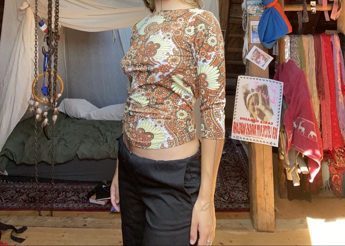 Tops: Blumen Print Oberteil – Gebraucht aus Rehetobel von Norea69 1