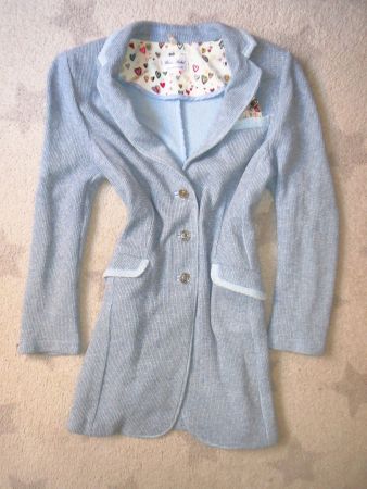 schöner WHITE LABEL Damen Long Blazer Gr 42 / NP 319.- CHF