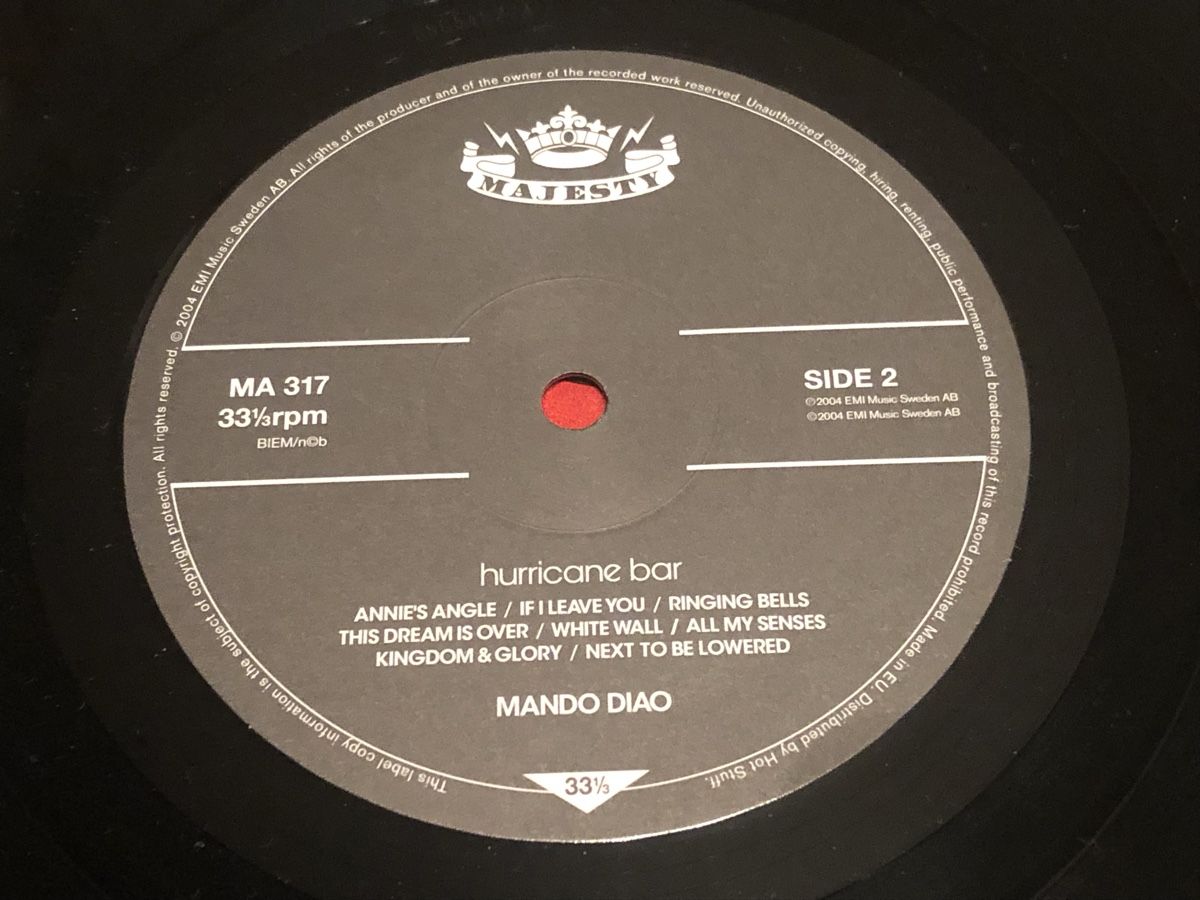 Schallplatten: Mando Diao. 2005. hurricane bar – Gebraucht aus Faulensee von Mizuno06 5