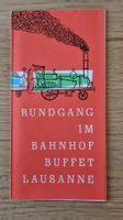 Prospekt, 60er-Jahre Rundgang im Bahnhof Buffet Lausanne