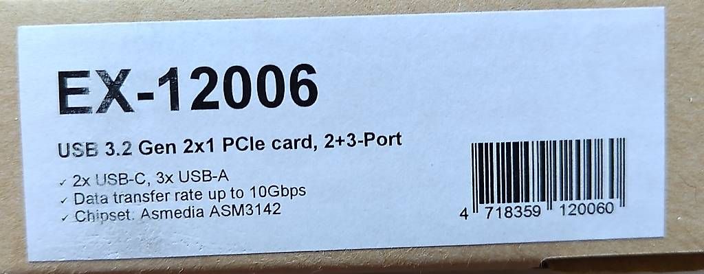 Hub & Switch: Carte PCIe Exsys USB 3.2 3x USB-A 2x USB-C – Usato da LAUSANNE venduto da swof 4