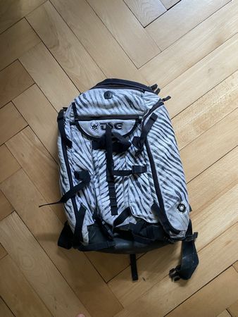 TSG backpack, zebra look, perfect for winter sports!