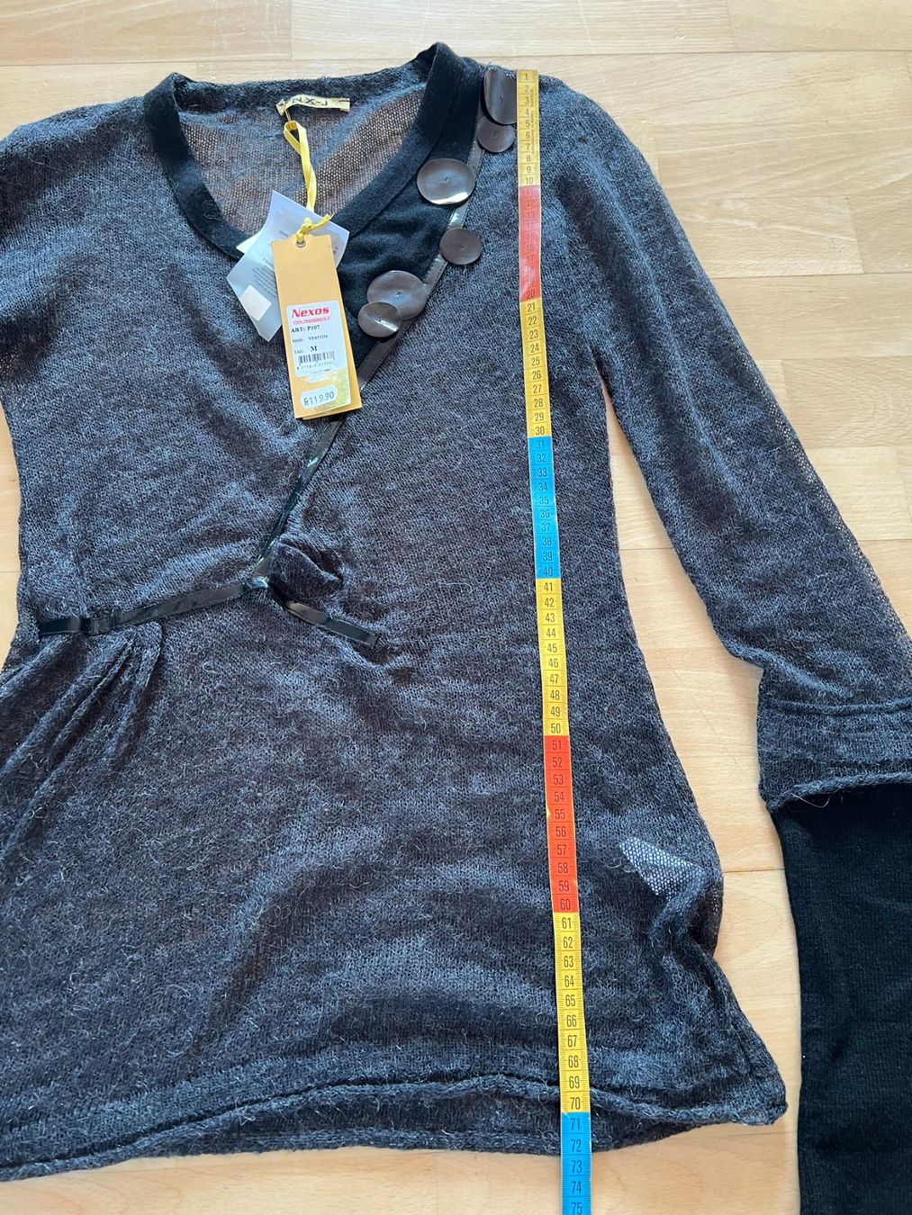 Maglioni & Felpe: NEXOS Damen Pullover, transparent in Gr. M, Schwarz, NEU – Nuovo e nell'imballaggio originale da Worb venduto da farben20zauber 4