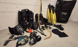 Tauchausrüstung inkl. Tasche