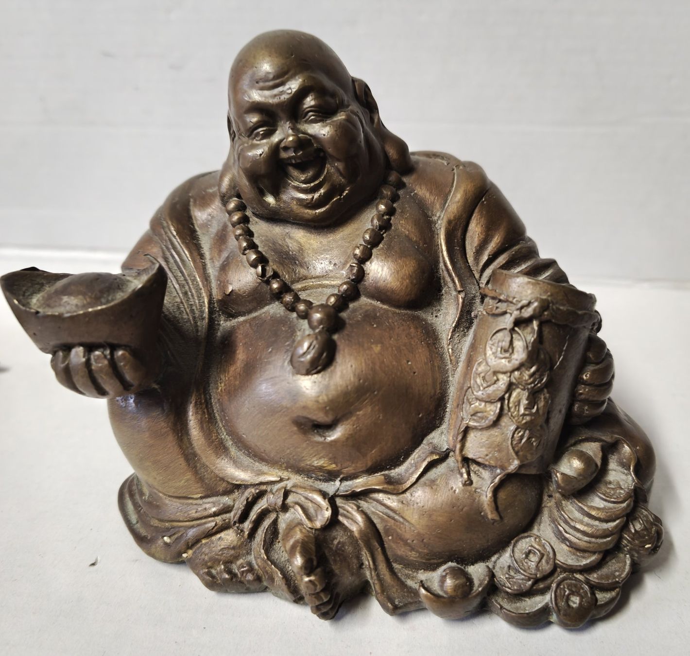 Figuren: Buddha Figur lachend 966g – Gebraucht aus Uerkheim von Justi.y
