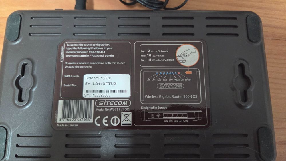 Sitecom Wireless Gigabit Router 300N X3 (Gebraucht) in Brig für CHF 1.5 ...