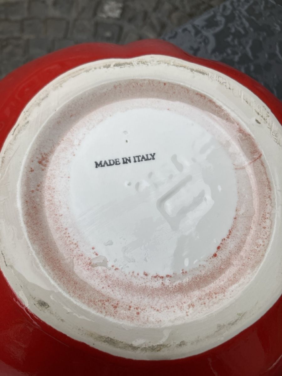 Piatti di portata: Soupière originale barbotine tomate. Italy – Usato da La Neuveville venduto da Canelle4 6