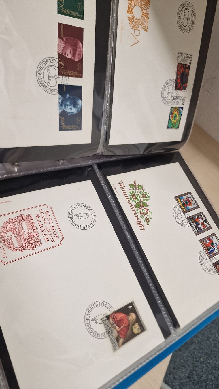 Alle Briefmarken: Briefmarkensammlung Liechtenstein, Top Zustand, FDC – Gebraucht aus Herisau von Antiques.AR 4