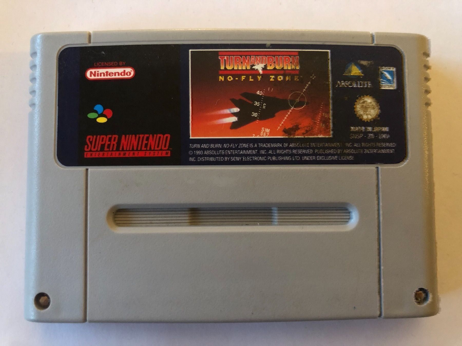 Nintendo Giochi: Turn and Burn für Nintendo SNES – Usato da Kestenholz venduto da Naruto_01