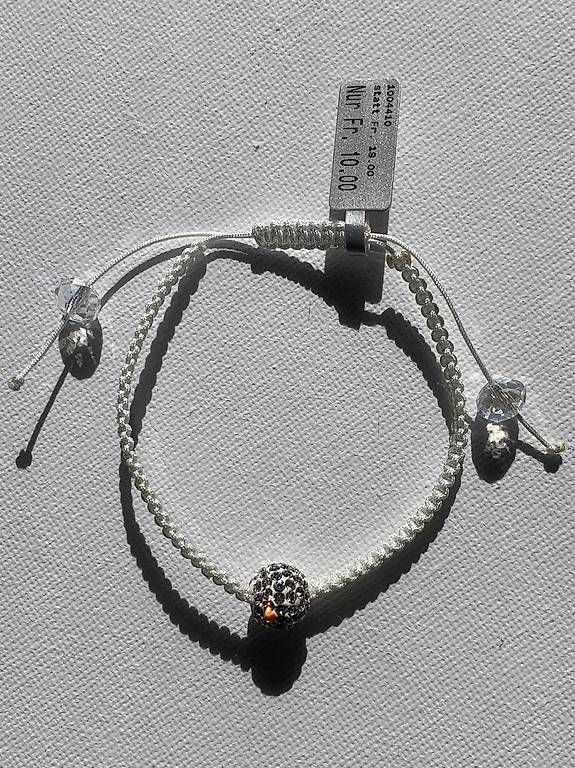 Bracciali & Braccialetti: Stoff Armband mit zirkonia – Nuovo e nell'imballaggio originale da Herisau venduto da Ciaoschein