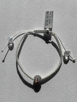 Stoff Armband mit zirkonia