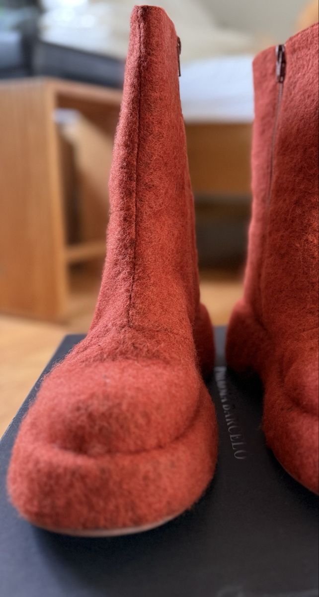 Chaussures femmes: Paloma Barceló Boots Orange Felt/Wool - Leather - 36 – Neuf (Voir description) à Minusio par DeFringues 5