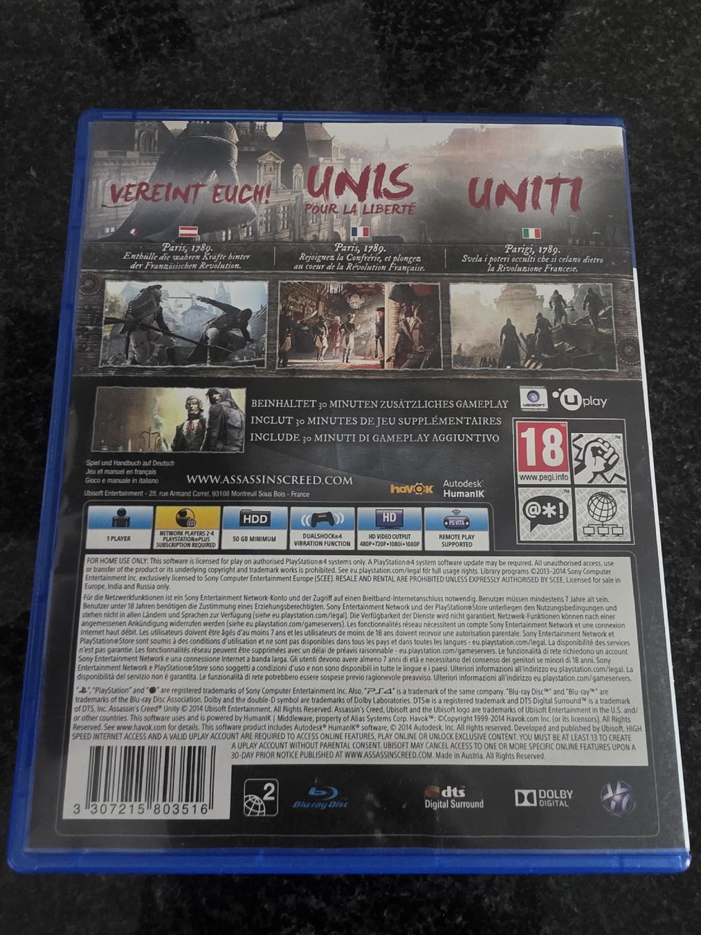 Spiele: Assassin's Creed Unity PS4 – Gebraucht aus Chavornay von Crash37 1