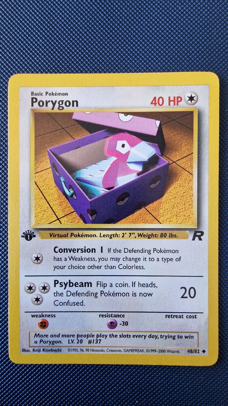Pokémon Sammelbilder & Trading cards: Porygon [1st Edition] #48 – Pokémon Team Rocket – Gebraucht aus Veytaux von PocketMonster