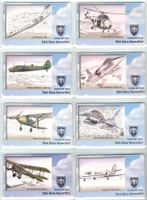 8 Telefonkarten Türkei, historische Militärflugzeuge