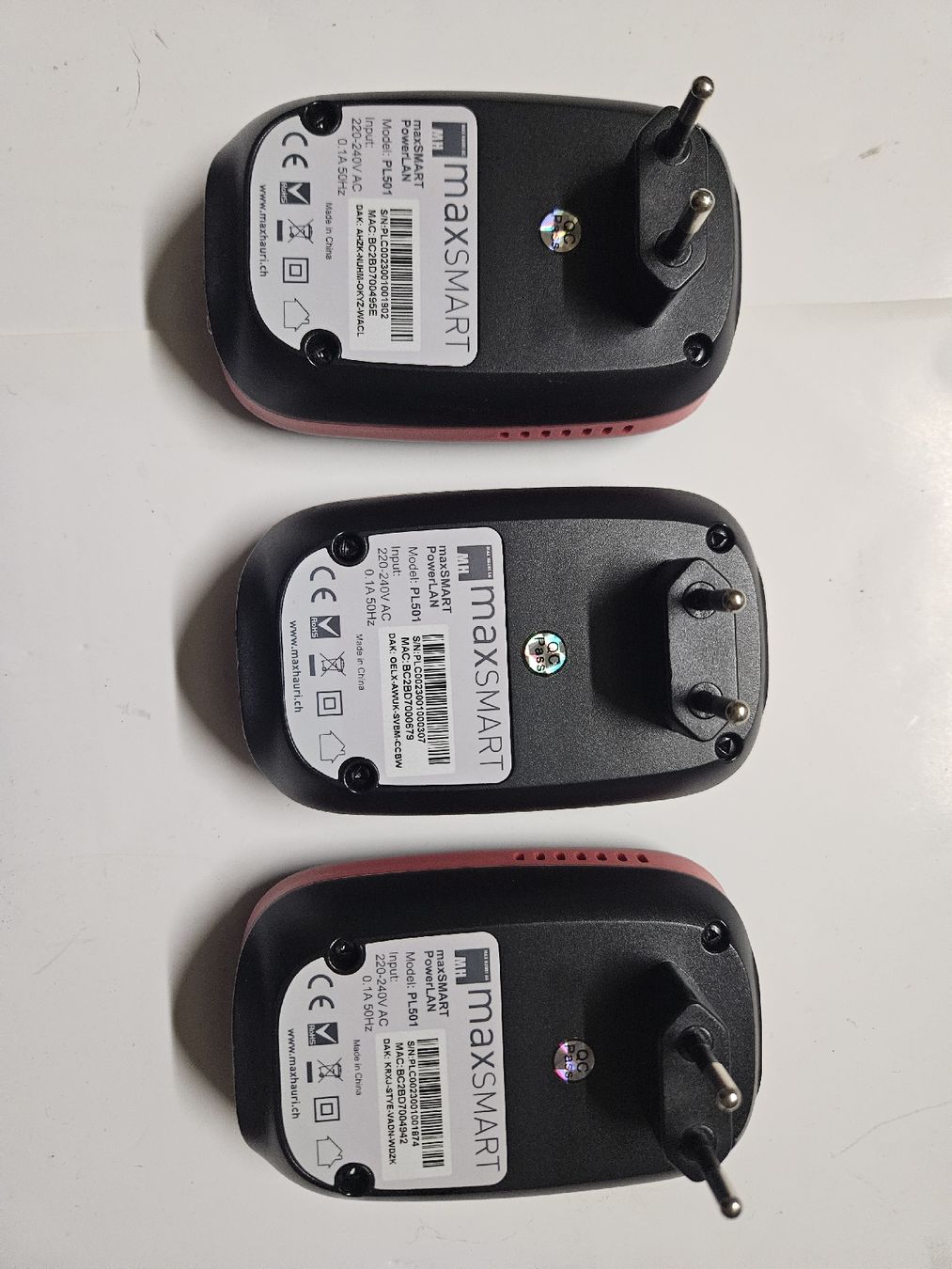 Unità & Adattatore: 5 X maxSMART PowerLAN Adapter Set (versch.) – Nuovo (secondo la descrizione) da Oberburg venduto da znas 1