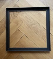 Schattenfugenrahmen aus Metall / schwarz für Leinwand 40/40